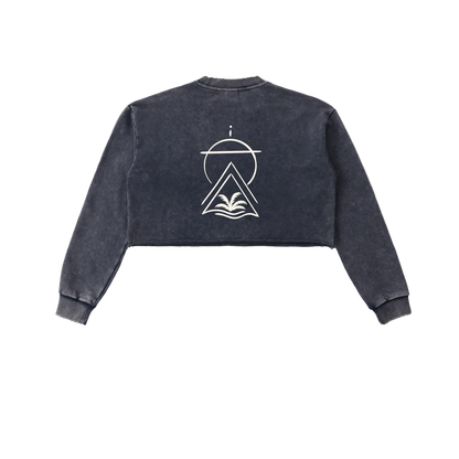 Sacred Seal Vintage Crop Long Sleeve