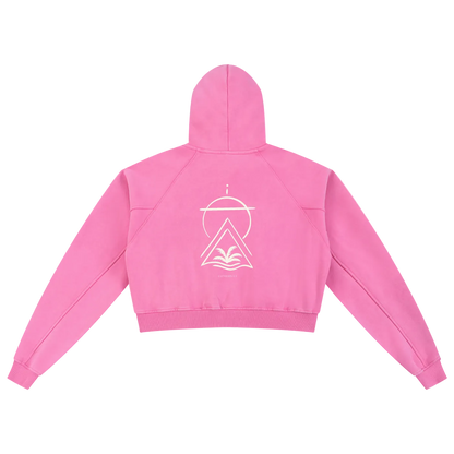 Truth Over Culture Vintage Crop Hoodie