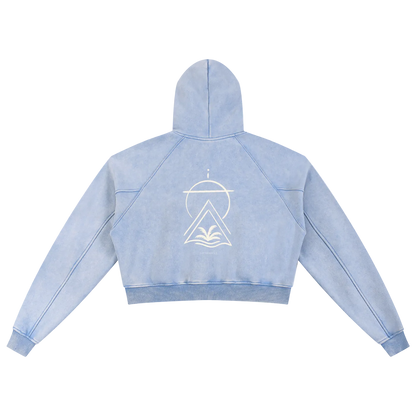 Truth Over Culture Vintage Crop Hoodie