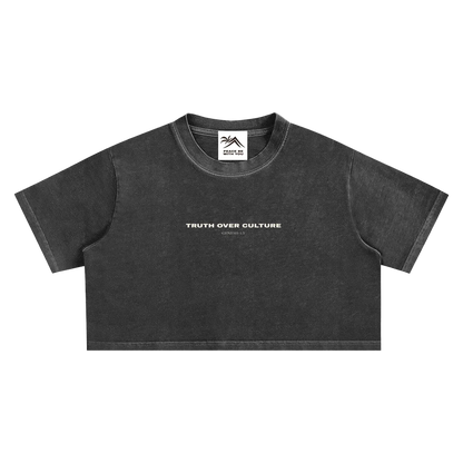 Truth Over Culture Vintage Crop