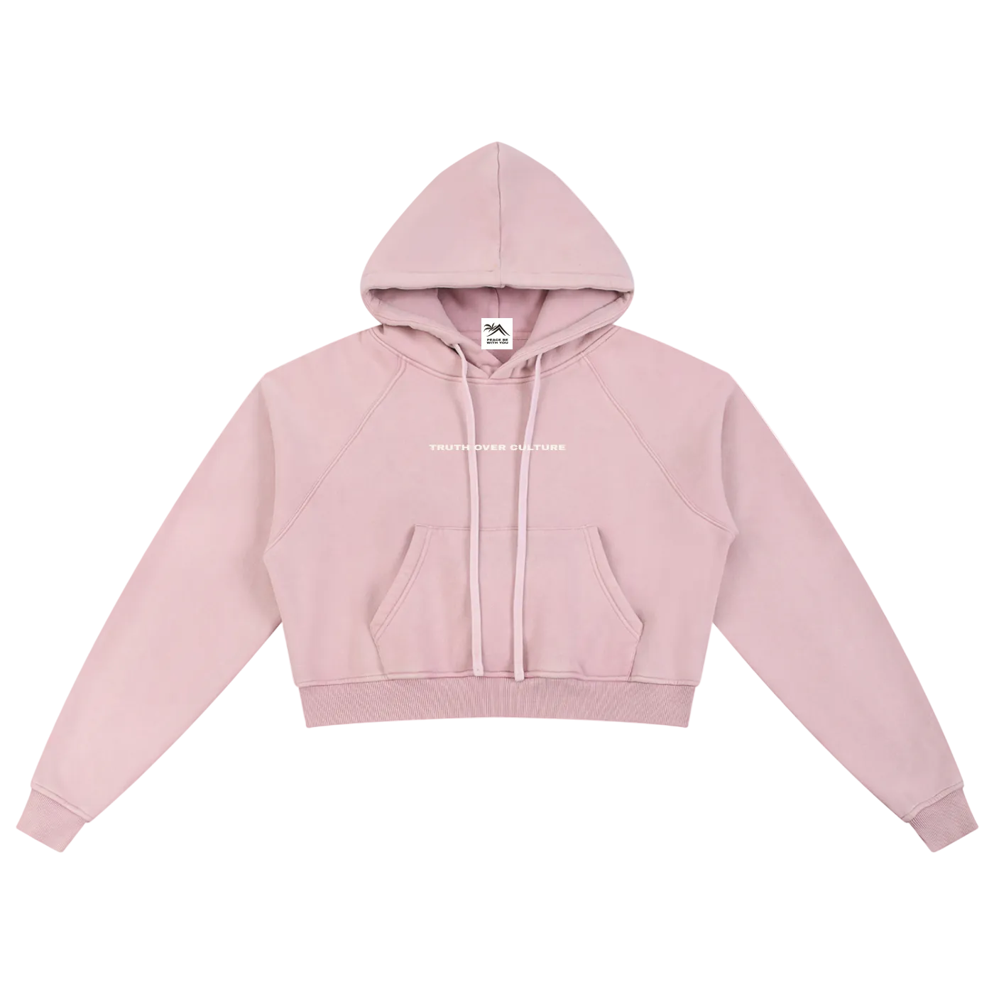 Truth Over Culture Vintage Crop Hoodie