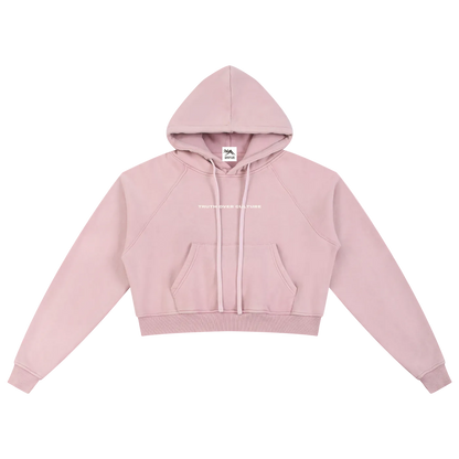 Truth Over Culture Vintage Crop Hoodie