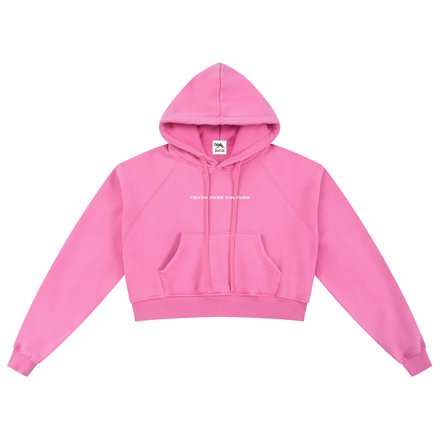 Truth Over Culture Vintage Crop Hoodie